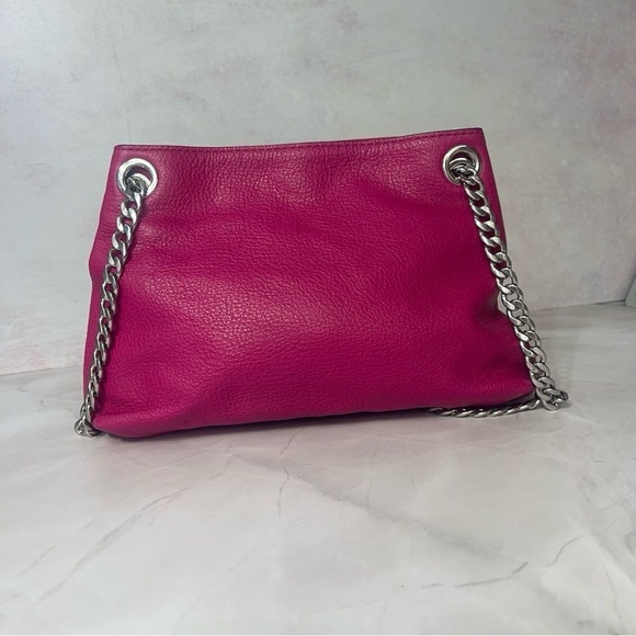 Michael Kors Fuchsia Leather Shoulder Bag - Picture 3 of 7